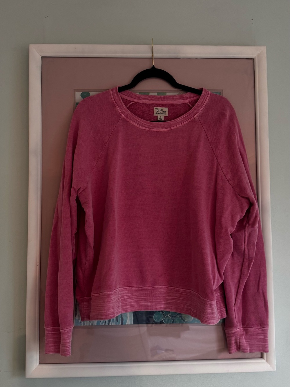 J. Crew Rose-Pink Pullover Sweatshirt